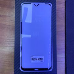 Suitable for Xiaomi Redmi Note 8 Pro Full Screen Cover Tempered Glass Film CC9E Phone Film with 7 Haze and Black Border