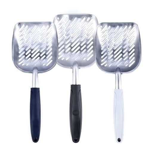 Cat litter shovel aluminum alloy hollow poop shovel quick cleaning shovel for picking up poop cat shovel manufacturer
