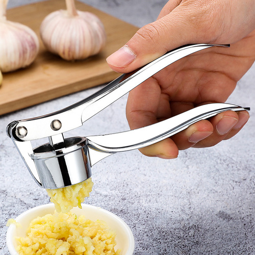 Place of Origin Thickened Garlic Press Multi-Function Kitchen Garlic Masher Creative Zinc Alloy Garlic Clamp One Piece Dropshipping