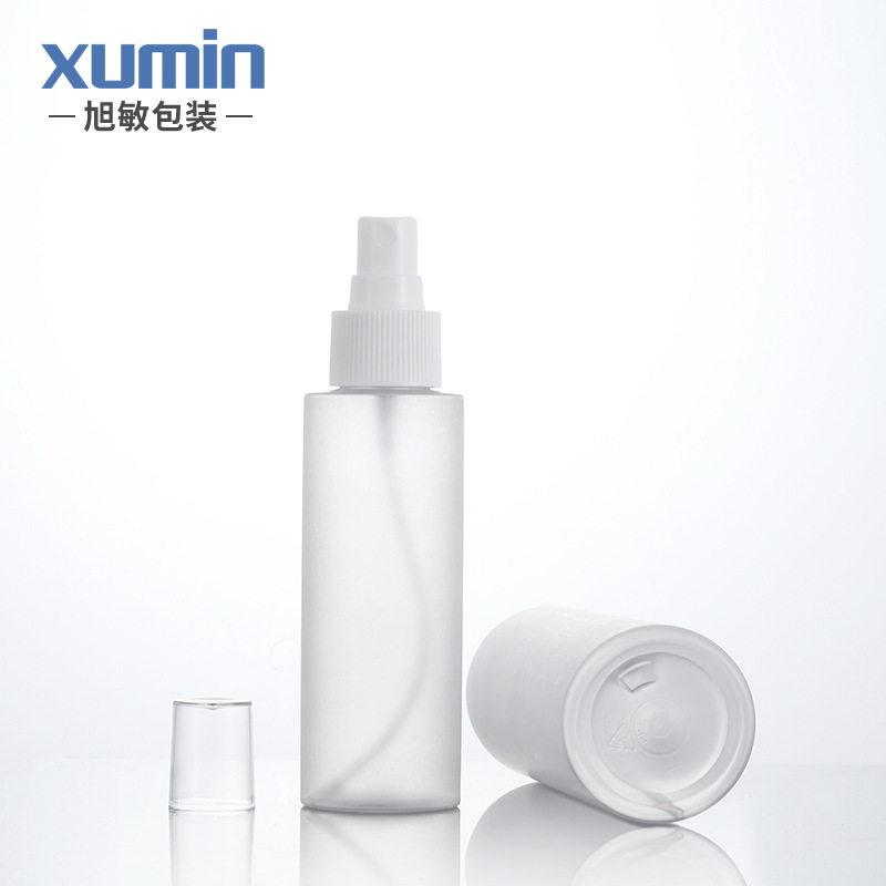 En stock botella de spray 100ML/200m helado hombro plano puro botella de rocío transparente aerosol pequeña cubierta botella vacía material de embalaje Xumin