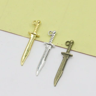 厂家直销多色复古个性合金刀剑工具饰品挂件材料批发diy饰品配件