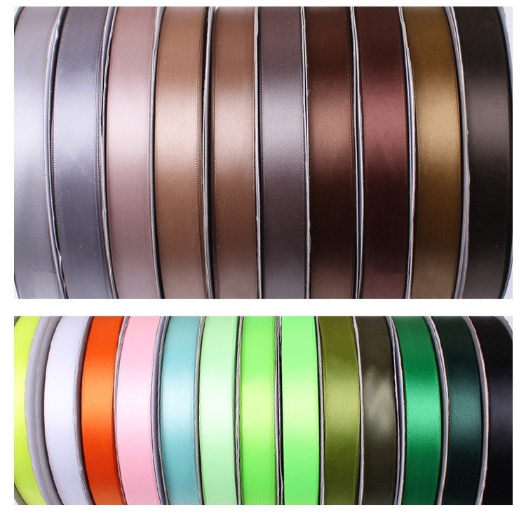 Cinta de poliéster de una sola cara cinta de embalaje de bricolaje Cinta de regalo caja de dulces ramo boda cinta festiva atado mesa y silla cinta