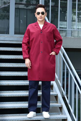 Labor protection coat, blue coat, customized advertising moving clothes, long dustproof work clothes, camouflage coat processing