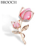 Elite fuchsia high-end brooch, fashionable accessory lapel pin, metal pin, wholesale