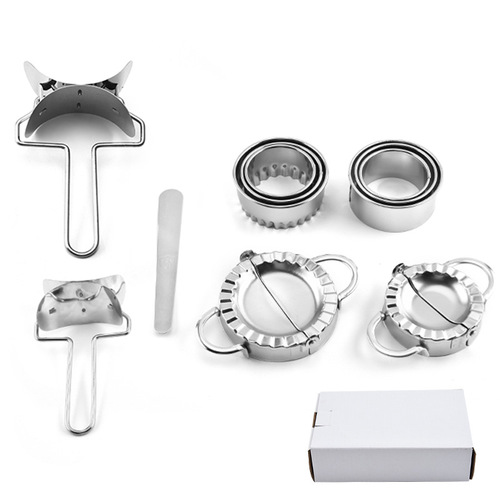 11-piece dumpling maker set, 304 stainless steel dumpling making tool, dumpling wrapper, filling spoon, dumpling making set