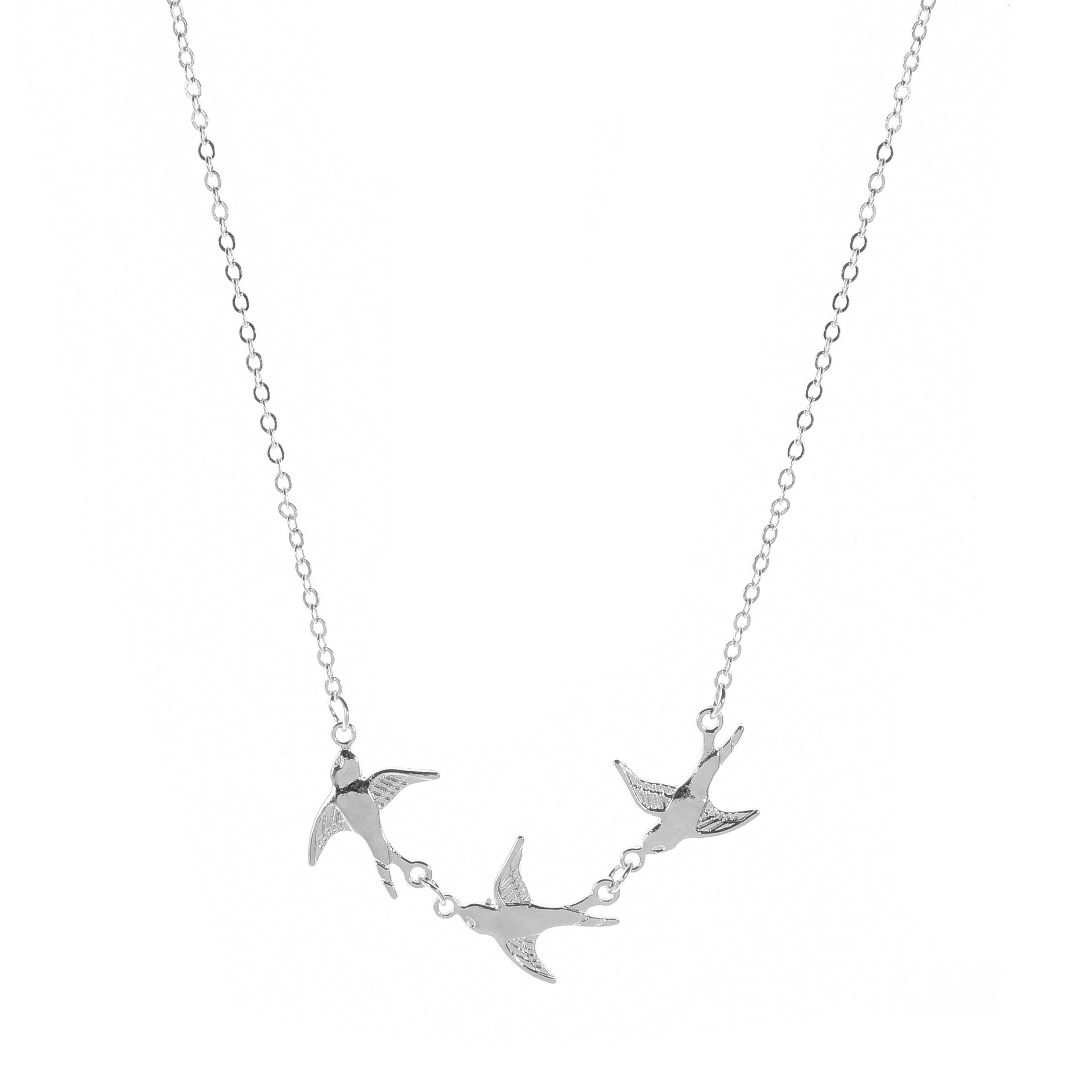 Halskette Mit Schwalben-anhänger Für Damen Elegante Kette_voghion.com