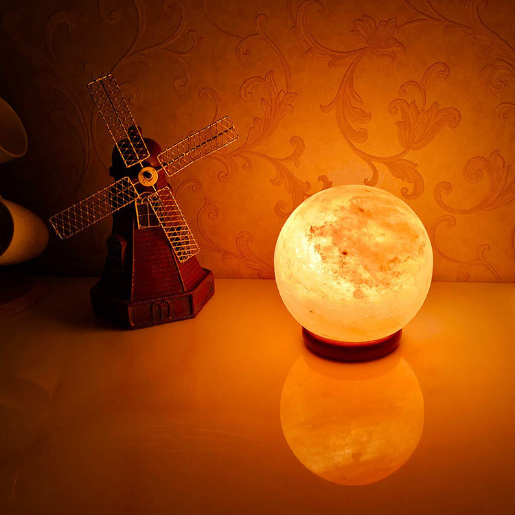 Himalayan round-shaped crystal salt lamp dimmable rock salt lamp warm light home ornaments decorative table lamp night light Himalayan round-shaped crystal salt lamp dimmable rock salt lamp warm light home ornaments decorative table lamp night light