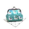 Wallet, alpaca, shoulder bag for elementary school students, coins, children's small clutch bag