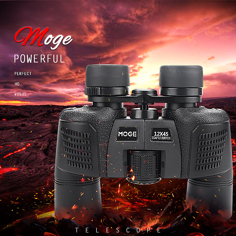 摩哥12x45户外旅游演唱会望远镜 高倍高清非红外1000双筒望远镜