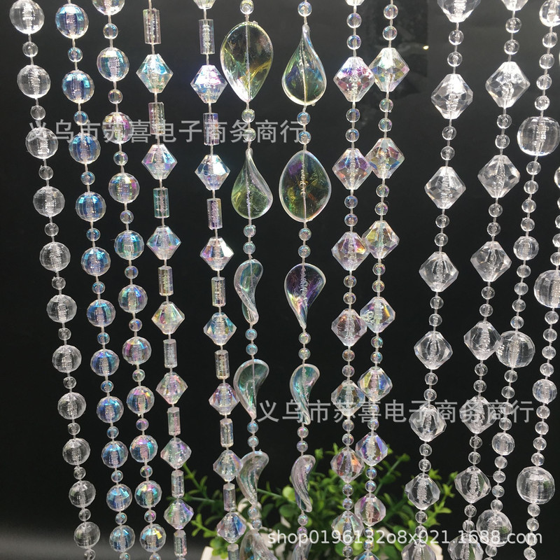Factory direct imitation Crystal acrylic connection bead curtain wedding road lead crystal tree Christmas tree decorative bead chain string