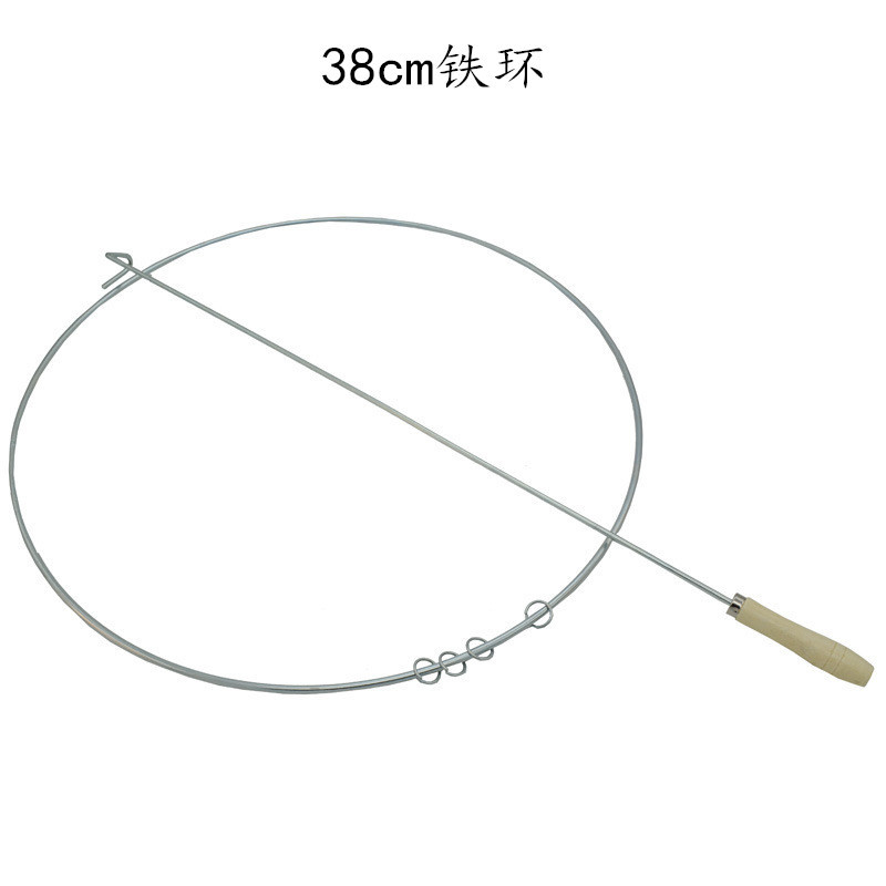 38cm滚铁环实心推铁环 传统怀旧铁环 地摊热卖滚铁圈儿童玩具批发