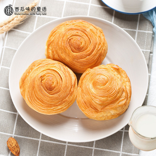 Hand-torn bread cake wholesale manufacturer bulk packing milky flavor breakfast filling snack e-commerce micro-commerce wholesale per piece