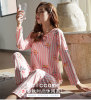 Demi-season brand pijama, cartoon cute set for elementary school students, Korean style, long sleeve, autumn, loose fit