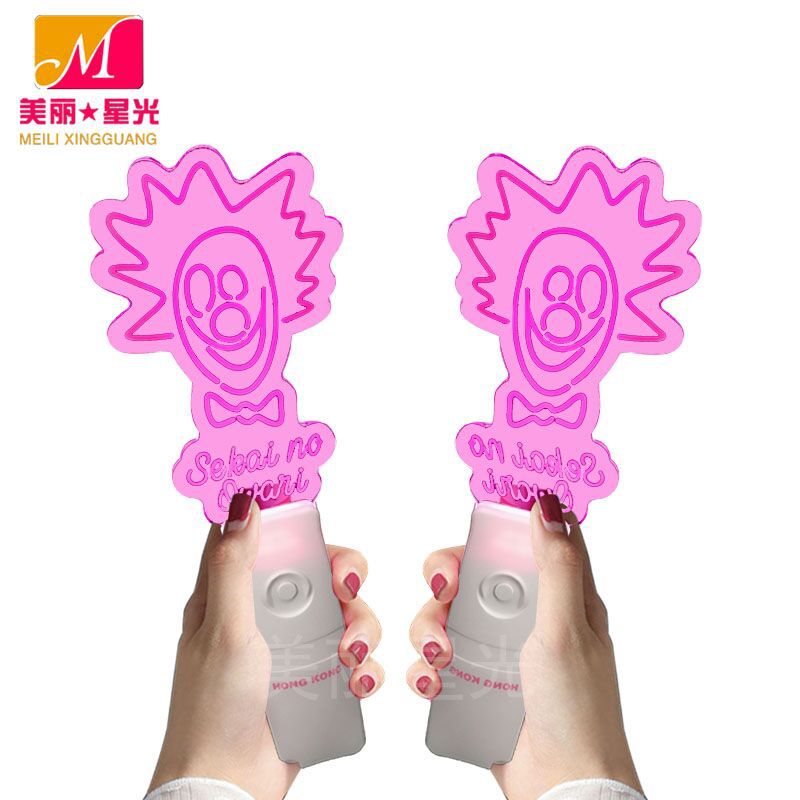 Fabricante al por mayor de acrílico led barra luminosa estrella concierto personalidad acrílico creativo soporte luz de mano luminosa