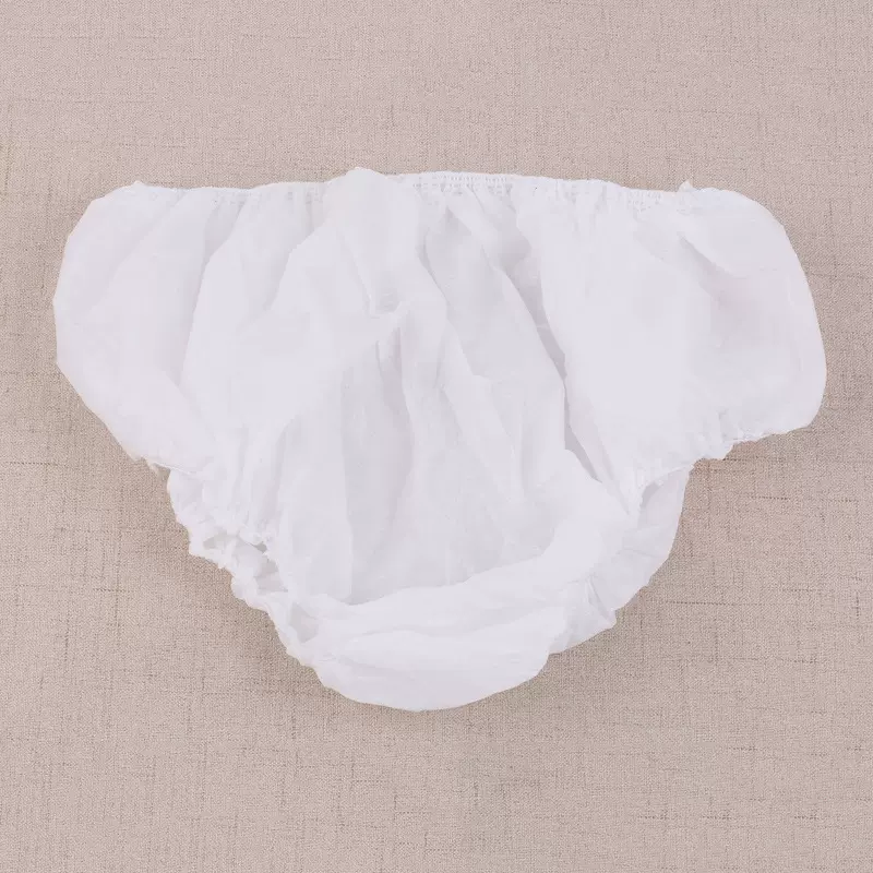 一次性无纺布内裤美容汗蒸洗浴桑拿白色加厚单层独立30条装孕妇用