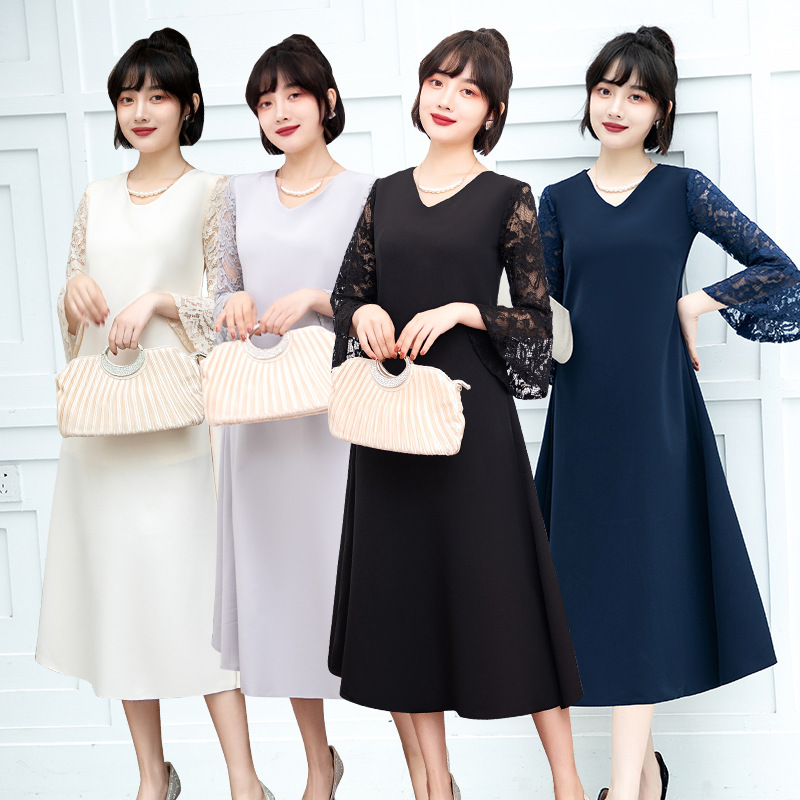 European and American Style Evening Dress for Women 2026 New Elegant Long Party Dress with Fashionable Temperament and Slimming Effect