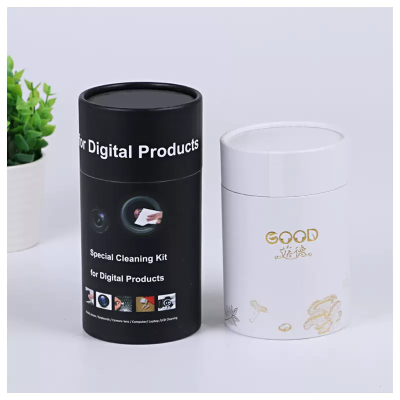 厂家定 做马口铁纸罐纸筒圆筒包装定 制通用白卡包装纸筒印刷LOGO