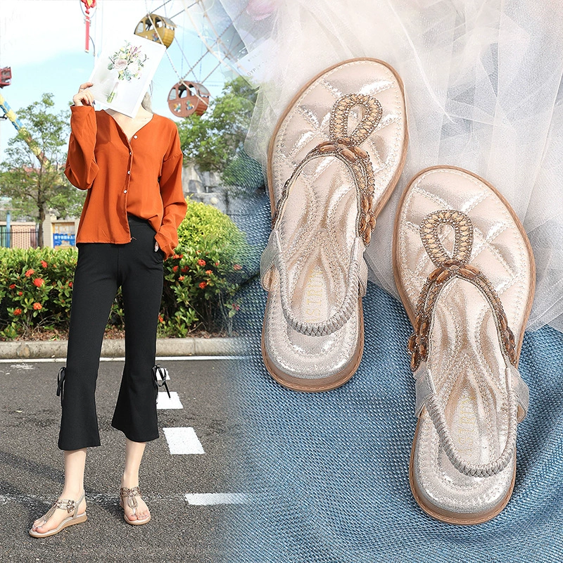 (跨境贸易) Comfortable sandals, плюс sizes, корейский стиль, бохо стиль