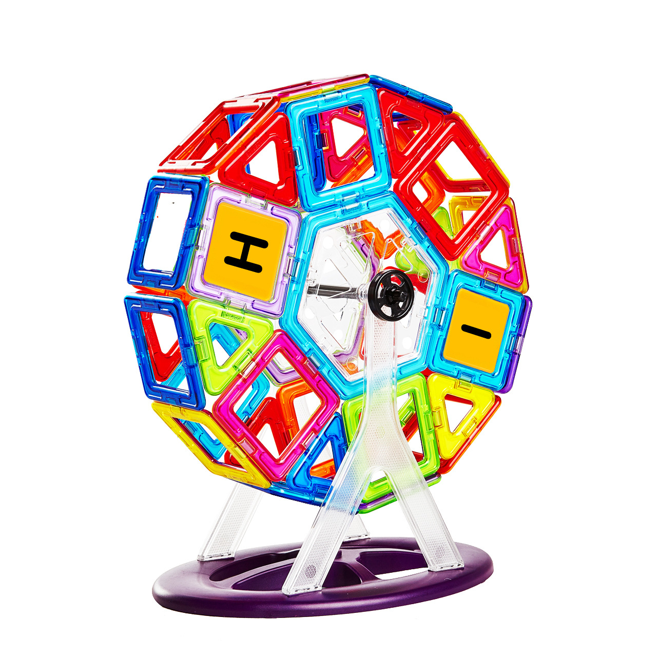 Juego de juguetes magnéticos al por mayor de fábrica para construir coches DIY, bloques magnéticos educativos y resistentes para niños de 3 años.