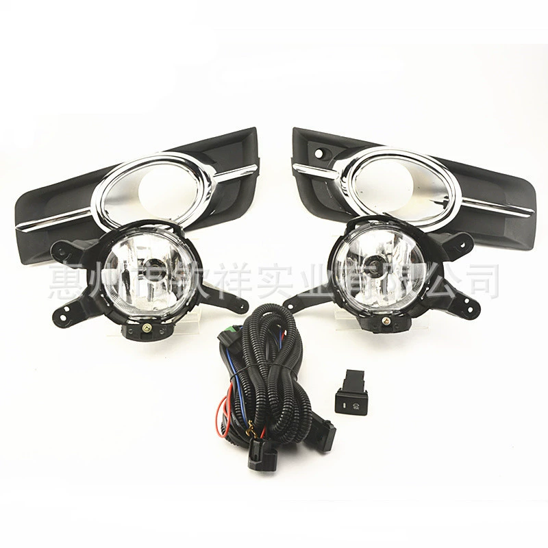 Подходит для Chevrolet 09-14 Cruze, комплект передних галогенных противотуманных фар в сборе, дневные ходовые огни, противотуманные фары