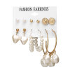 Acrylic earrings from pearl, set, European style