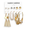 Acrylic earrings from pearl, set, European style