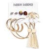 Acrylic earrings from pearl, set, European style