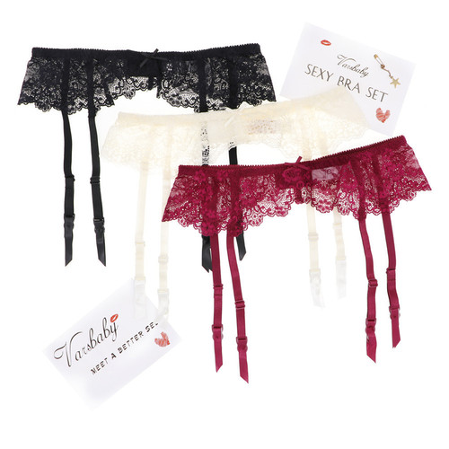 Varsbaby 1 piece drop shipping foreign trade European and American style lace sexy sexy simple temptation women's garter belt