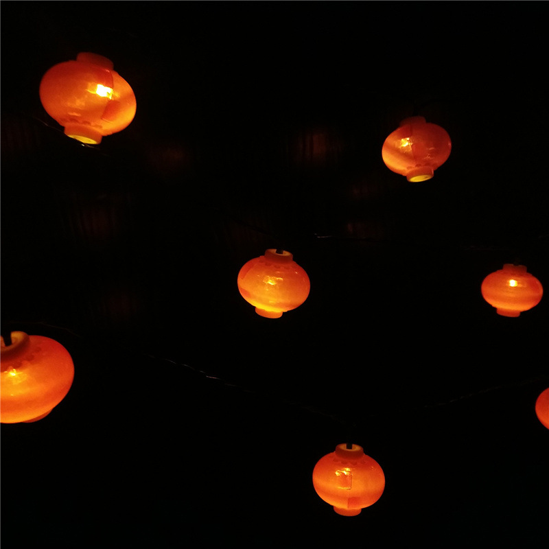 LED luz solar cadena rojo linterna festivo jardín luz Navidad Festival Año Nuevo luces al aire libre impermeable luces decorativas