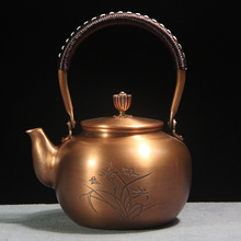 紫铜壶纯铜壶烧水壶茶具手工铜壶煮茶壶养生壶泡茶壶茶具茶室摆件