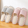 Non-slip slippers for beloved indoor suitable for men and women, 2023, cotton and linen, soft sole