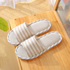 Non-slip slippers for beloved indoor suitable for men and women, 2023, cotton and linen, soft sole