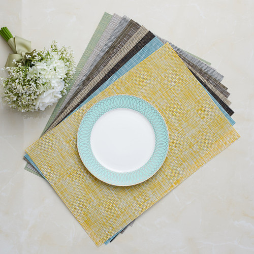 Table mats, insulation mats, Western food mats, American dinner plate mats, PVC oil-proof, wash-free household bowl mats, restaurant supplies