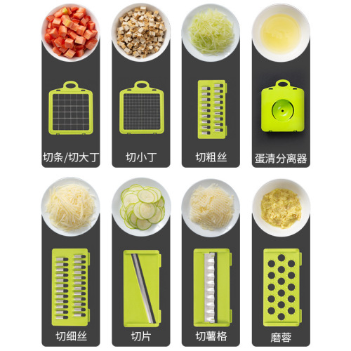 Vegetable cutter, multifunctional vegetable cutter, jelly dicer, shredder, grater, vegetable cutting tool, cucumber slicer