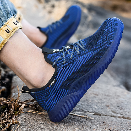 Wholesale labor protection shoes, anti-smash, anti-puncture, safety protective shoes for men, lightweight, anti-slip, anti-odor, breathable work shoes