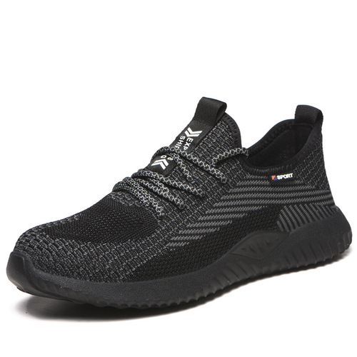 Wholesale labor protection shoes, anti-smash, anti-puncture, safety protective shoes for men, lightweight, anti-slip, anti-odor, breathable work shoes