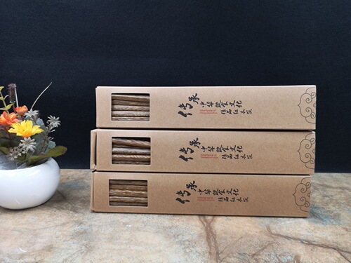 10-Pair Pack of Home-Use, Paint-Free, Wax-Free Chicken Wing Wood Solid Wood Chopsticks—Directly from Manufacturer; Quantities Available, Pricing Upon Request