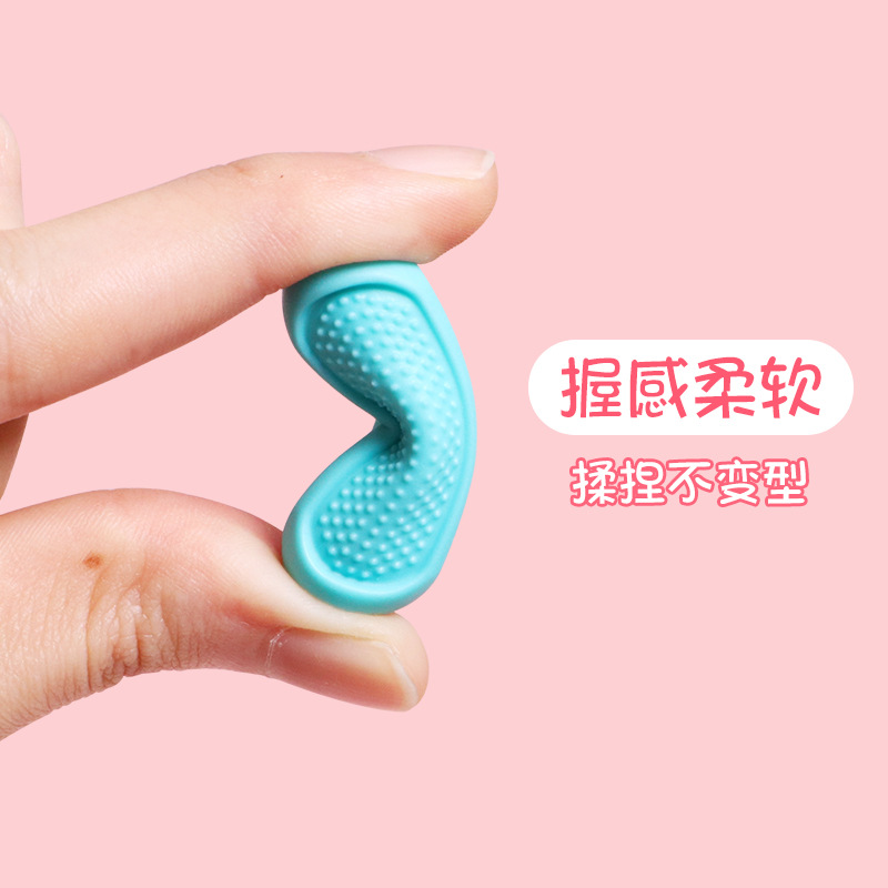 Chenqi papelería tapa de la pluma de color Niños Estudiantes de la escuela primaria correcta sosteniendo la pluma corrector pegamento suave extensor de lápiz de silicona