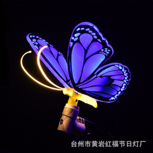 Outdoor Led Dynamic Butterfly Landscape Decorative Lights Park Square Engineering Lighting Dynamic Peony Plum and Birch Lighting