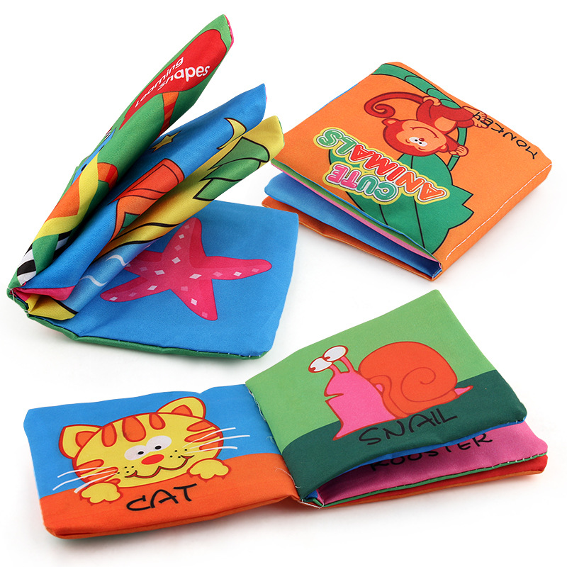 Juguetes educativos para bebés libro de tela juguetes de educación temprana libro de tela de papel sin desgarros lavable 2951 seis en caja image 5