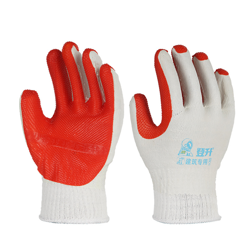 Dengsheng Protección Laboral 105 barra de acero trabajador guantes de protección laboral engrosada guantes de goma protectora sitio de construcción Trabajo