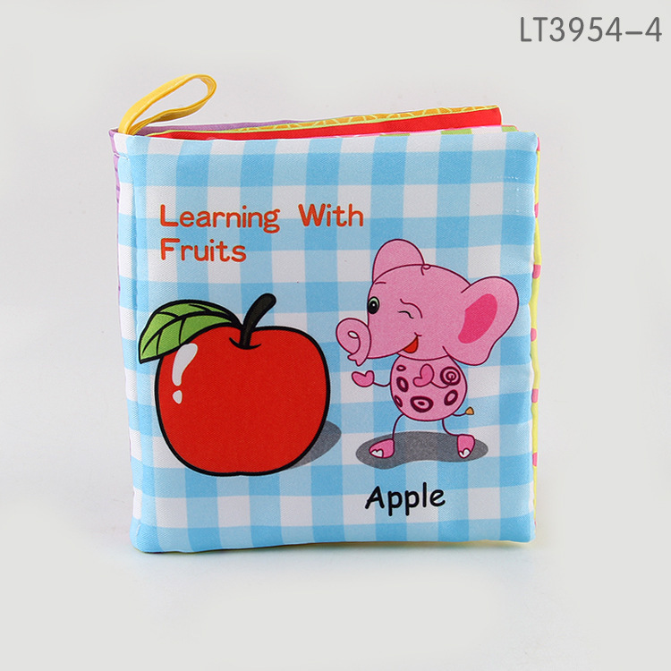 Exportación transfronteriza libro de tela para bebés juguetes de educación temprana para bebés cognición inglesa lavable papel sin lágrimas BB llamada