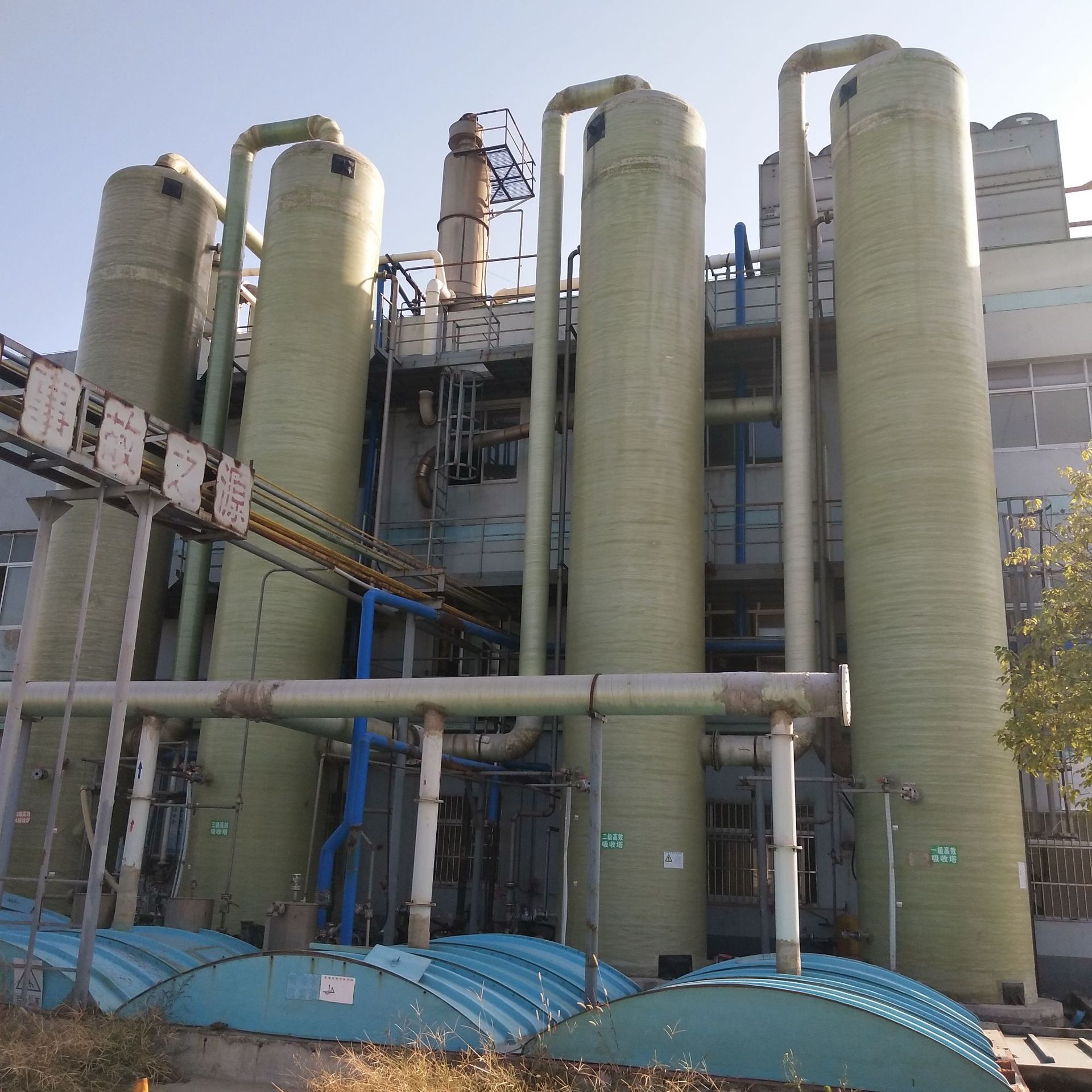 二手脱硫塔 二手尾气回收塔 二手净化塔 二手玻璃钢净化塔 喷淋塔