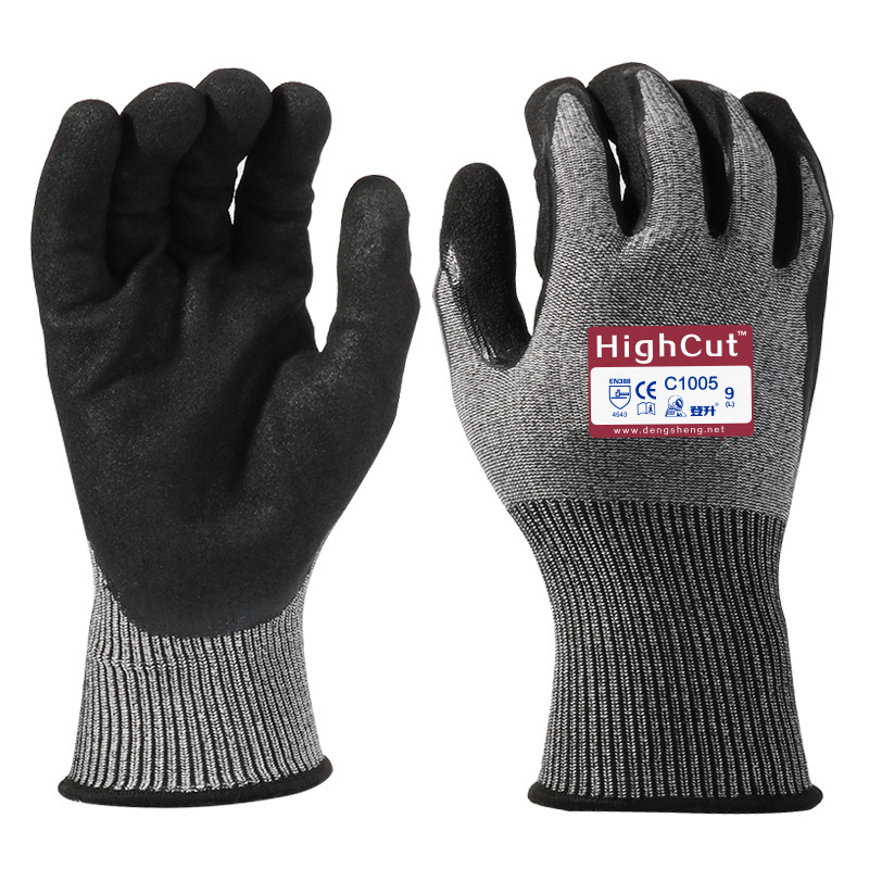 Dengsheng guantes de protección laboral C1005 anti-mordedura de perro y guantes para matar peces cocina anti-corte Nivel 5 anti-corte guantes de trabajo