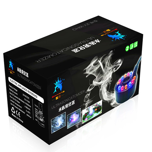 Fish tank atomizer, aquarium atomizer head humidification, with LED colorful lights