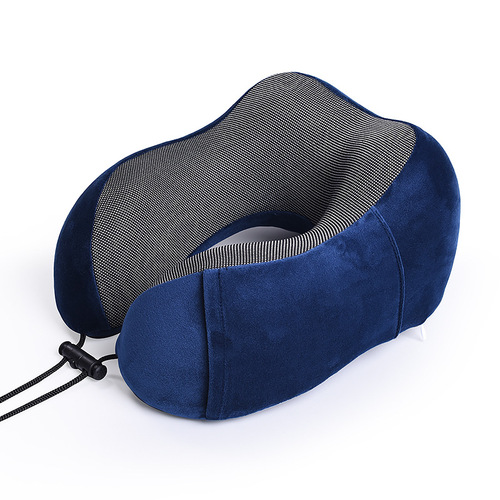 Travel pillow U-shaped pillow memory foam nap pillow cotton U-shaped neck pillow portable memory pillow magnetic cloth breathable neck pillow
