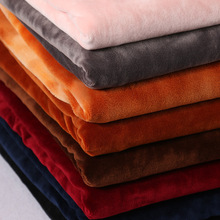 银狐绒氨纶超柔 弹力针织秋冬保暖卫衣服装布料 箱包面料64色现货