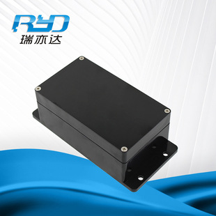 Ruiyida junction box outdoor waterproof 158*90*64 black power supply plastic shell junction box with ears