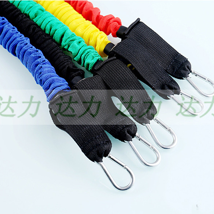 Látex multi-funcional deportes tensión cuerda pecho expansión muscular fuerza entrenamiento paño cubierta 11 piezas conjunto tensión cuerda traje