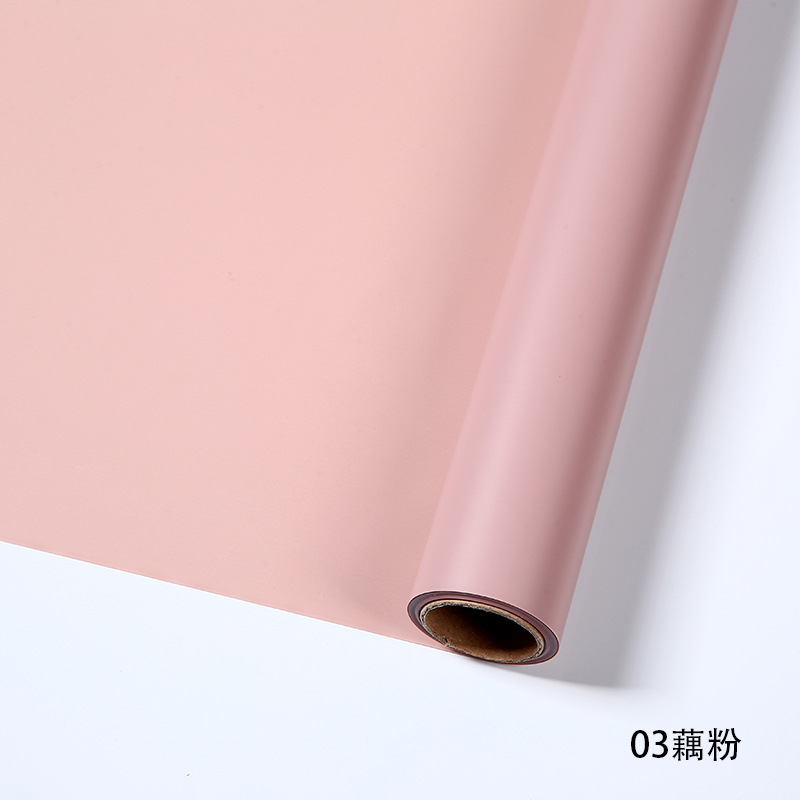 Liziran regalo Flor de papel de embalaje ramo floral flor tienda de embalaje material impermeable coreano rollo de papel liso al por mayor